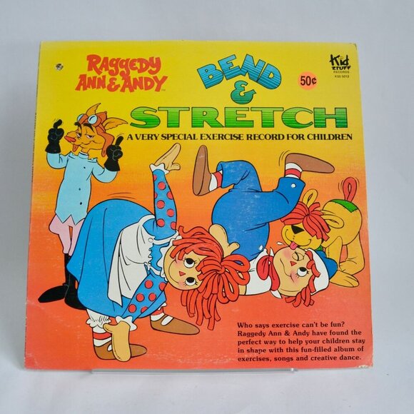 Raggedy Ann & Andy Bend & Stretch Exercise Record for Children Vintage KS 5012 - Picture 1 of 2
